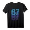 67. Geburtstag T-Shirt mit Glückszahl 67 – Retro Vintage Design für Männer und Frauen, perfektes Geschenk für Jubilare