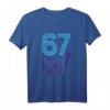 67. Geburtstag T-Shirt mit Glückszahl 67 – Retro Vintage Design für Männer und Frauen, perfektes Geschenk für Jubilare