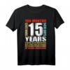 15. Geburtstag T-Shirt für Jungen und Mädchen - Retro Vintage Design, Geschenkidee für den 15. Geburtstag, Feier zum 15. Geburtstag