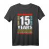 15. Geburtstag T-Shirt für Jungen und Mädchen - Retro Vintage Design, Geschenkidee für den 15. Geburtstag, Feier zum 15. Geburtstag