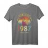 Vintage 1987 Made in 1987 34. Geburtstag T-Shirt für Frauen und Männer - Limitierte Retro Auflage für den besonderen Geburtstag