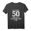 50. Geburtstag Mann Frau Ich wurde 50, als ich im Lockdown war T-Shirt – Lustiges Retro Design Geschenk für Geburtstagsparty & Überraschung