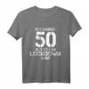 50. Geburtstag Mann Frau Ich wurde 50, als ich im Lockdown war T-Shirt – Lustiges Retro Design Geschenk für Geburtstagsparty & Überraschung