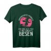 Lustiges Hexen Kostüm Halloween - Böse alte Frau mit Hexenhut und Besen, Perfekt für Kostümparty & Halloween