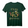 Es ist mein 43. Geburtstag - Queen T-Shirt für Frauen, Süßes Outfit, Level 43 Unlocked Geburtstagskleidungsstück