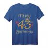 Es ist mein 43. Geburtstag - Queen T-Shirt für Frauen, Süßes Outfit, Level 43 Unlocked Geburtstagskleidungsstück