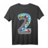 2. Geburtstag Kinder T-Shirt mit Zahl 2, Transportmotiven, klassisch geschnitten – Perfekt für den Kindergeburtstag