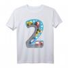 2. Geburtstag Kinder T-Shirt mit Zahl 2, Transportmotiven, klassisch geschnitten – Perfekt für den Kindergeburtstag