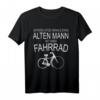 Unterschätze niemals einen alten Mann mit Fahrrad T-Shirt – Perfektes Geschenk für Opa, Papa & Radfahrer zum Geburtstag, Vatertag & Weihnachten