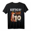 Fuchs Tierliebhaber T-Shirt für Mädchen zum 10. Geburtstag - Süßes Tiermotiv für Party & Familienfotos