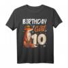 Fuchs Tierliebhaber T-Shirt für Mädchen zum 10. Geburtstag - Süßes Tiermotiv für Party & Familienfotos