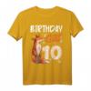 Fuchs Tierliebhaber T-Shirt für Mädchen zum 10. Geburtstag - Süßes Tiermotiv für Party & Familienfotos