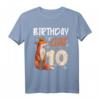 Fuchs Tierliebhaber T-Shirt für Mädchen zum 10. Geburtstag - Süßes Tiermotiv für Party & Familienfotos