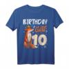 Fuchs Tierliebhaber T-Shirt für Mädchen zum 10. Geburtstag - Süßes Tiermotiv für Party & Familienfotos