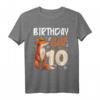 Fuchs Tierliebhaber T-Shirt für Mädchen zum 10. Geburtstag - Süßes Tiermotiv für Party & Familienfotos
