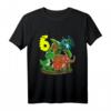 Dinosaurier Geburtstag T-Shirt zum 6. Geburtstag - Perfekt für Dinosaurier-Fans, Jungen und Mädchen, mit süßen Dino-Designs für die Kinderparty