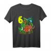 Dinosaurier Geburtstag T-Shirt zum 6. Geburtstag - Perfekt für Dinosaurier-Fans, Jungen und Mädchen, mit süßen Dino-Designs für die Kinderparty
