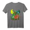 Dinosaurier Geburtstag T-Shirt zum 6. Geburtstag - Perfekt für Dinosaurier-Fans, Jungen und Mädchen, mit süßen Dino-Designs für die Kinderparty