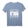 Herren Unterschätze niemals einen alten Mann mit Pfeil und Bogen T-Shirt – Perfekt für Bogenschützen, Training & als Geschenk