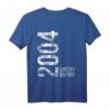 20. Geburtstag T-Shirt für Mann und Frau - Personalisiertes Geschenk für 2004 Geborene, perfekt für Sohn, Tochter, Nichte, Neffe