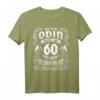 Odin 60. Geburtstag T-Shirt - Wikinger 60 Jahre alt Humorvolles Nordic Party Design für Wikinger- und Norse-Fans