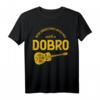 Unterschätze niemals einen alten Mann Bluegrass Music Dobro T-Shirt – Lustiges Geschenk für Dobrospieler und Appalachian Volksmusik Fans