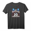 20. Geburtstag Geschenk für Mann und Frau Feuerwehr Polizei Rettungsdienst - Lustiges Blaulicht T-Shirt zum 20. Geburtstag