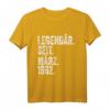 61. Geburtstag T-Shirt für Männer - Legendär seit 1962, Lustiges Geschenk zum 61. Geburtstag für Männer und Frauen