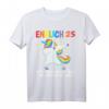 Endlich 25 Jahre alt - Lustiges Retro Einhorn Geburtstags-T-Shirt für Männer & Frauen, Party & Kneipentour Geschenkidee