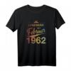 60. Geburtstag T-Shirt - Legendär seit 1962, Vintage Retro Design für Männer & Frauen, Unvergessliche Geschenkidee zum 60. Geburtstag