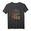 60. Geburtstag T-Shirt - Legendär seit 1962, Vintage Retro Design für Männer & Frauen, Unvergessliche Geschenkidee zum 60. Geburtstag