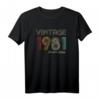 HapDog Vintage 1981 Limitierte Auflage T-Shirt - Retro Geschenk für 40 Jahre alte Männer & Frauen