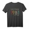 HapDog Vintage 1981 Limitierte Auflage T-Shirt - Retro Geschenk für 40 Jahre alte Männer & Frauen