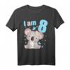 8 Jahre alt Geburtstag Outfit für Jungen und Mädchen mit Koala - Süßes Geburtstags-T-Shirt für den 8. Geburtstag