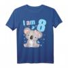 8 Jahre alt Geburtstag Outfit für Jungen und Mädchen mit Koala - Süßes Geburtstags-T-Shirt für den 8. Geburtstag