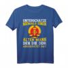 DDR Spruch T-Shirt - Unterschätze niemals einen alten Mann, Ostalgie Geschenk für Ostdeutsche und DDR-Bürger