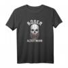 Böser Alter Mann Lustiges Totenkopf Skull Papa T-Shirt - Rebellisches Vintage Design für echte Kerle und Opas
