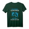 Zum Zocken geboren Zur Schule gezwungen - Lustiges Gamer Halbarm T-Shirt für Jungen und Mädchen, perfektes Geschenk für Gaming-Fans