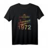 50. Geburtstag T-Shirt – Legendär seit 1972, Vintage Retro Design für den unvergesslichen Fünfzigsten Geburtstag
