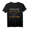 Unterschätze niemals einen alten Mann lustig Fahrrad Herren T-Shirt - Perfektes Geschenk für Fahrradliebhaber, Papa & Opa zu Weihnachten, Vatertag & Geburtstage