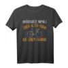 Unterschätze niemals einen alten Mann lustig Fahrrad Herren T-Shirt - Perfektes Geschenk für Fahrradliebhaber, Papa & Opa zu Weihnachten, Vatertag & Geburtstage