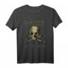 Böser alter Mann Schädel Camouflage T-Shirt mit Waben-Muster – Perfekt für Tarnliebhaber und Streetwear-Fans