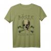 Böser alter Mann Schädel Camouflage T-Shirt mit Waben-Muster – Perfekt für Tarnliebhaber und Streetwear-Fans