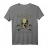 Böser alter Mann Schädel Camouflage T-Shirt mit Waben-Muster – Perfekt für Tarnliebhaber und Streetwear-Fans