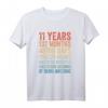 11. Geburtstag T-Shirt für Jungen und Mädchen - Vintage Retro Geschenkidee für Kinder im Alter von 11 Jahren