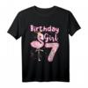 7. Geburtstag Mädchen Flamingo T-Shirt - Buntes Design für Flamingo-Liebhaberinnen und Mädchen zum 7. Geburtstag