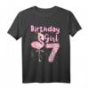 7. Geburtstag Mädchen Flamingo T-Shirt - Buntes Design für Flamingo-Liebhaberinnen und Mädchen zum 7. Geburtstag