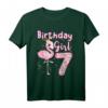 7. Geburtstag Mädchen Flamingo T-Shirt - Buntes Design für Flamingo-Liebhaberinnen und Mädchen zum 7. Geburtstag