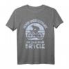 Herren Fahrrad T-Shirt mit lustigem Spruch – Unterschätzen Sie niemals einen alten Mann, perfekt für Radfahrer, Opa und Mountainbike-Fans
