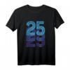 25 Glückszahl Geburtstag T-Shirt – Retro Vintage Design für Männer und Frauen, Perfektes Geschenk zum 25. Geburtstag